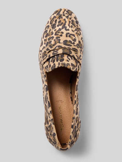 Produktfoto, Slipper mit Animal Print von Tamaris, efekt: wzór na całej powierzchni, nosek buta zaokrąglony, obcas słupek, bez zapięcia, podeszwa wyprofilowana