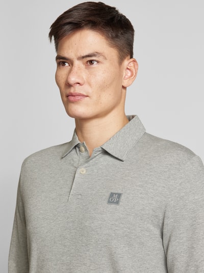 Marc O'Polo Regular Fit  Poloshirt mit Bio-Baumwolle Hellgrau Melange 3