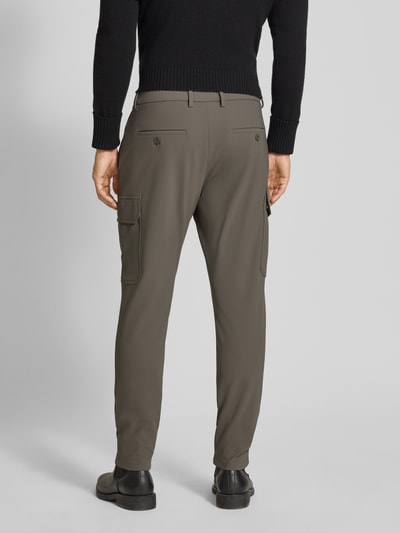 Antony Morato Skinny fit broek met applicatie, model 'BJORN' Olijfgroen - 5