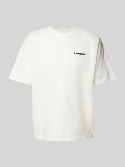 Low Lights Studios T-Shirt mit Label-Print Offwhite 2