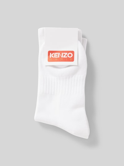 Kenzo Socken mit Label-Print Offwhite 3