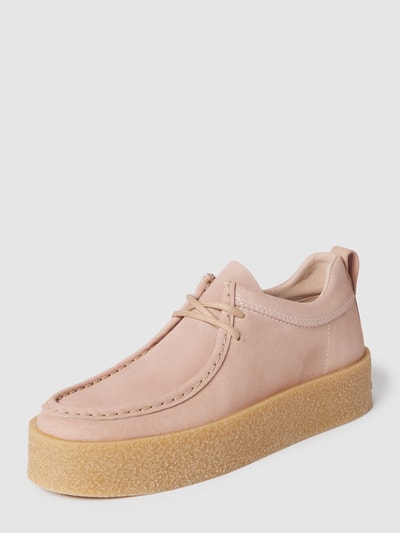 Tommy Jeans Halbschuhe aus echtem Leder mit Plateausohle Rosé 2