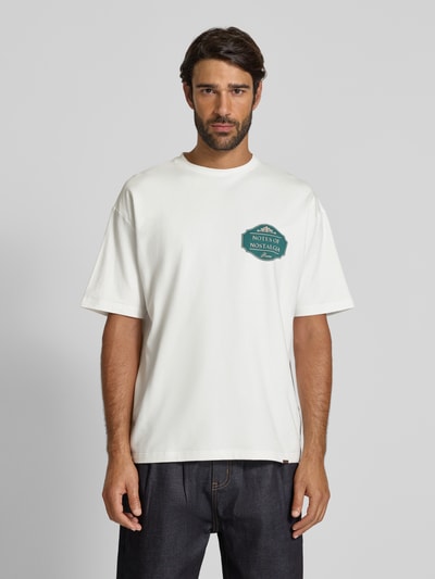 Don´t Waste Culture T-Shirt mit Motiv-Print Modell 'Xandor' Offwhite 4