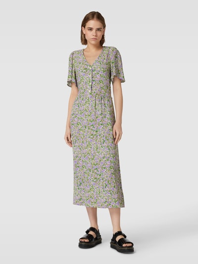 Marc O'Polo Denim Midi-jurk met all-over bloemenmotief Paars - 4