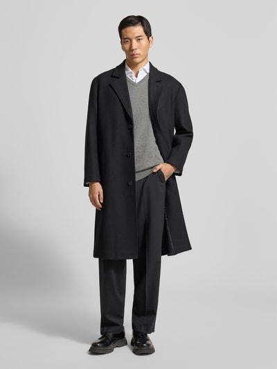 Christian Berg Men Spencer met labelstitching Middengrijs gemêleerd - 1