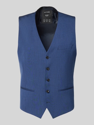 s.Oliver BLACK LABEL Regular Fit Anzugweste mit Viskose-Anteil Dunkelblau 2