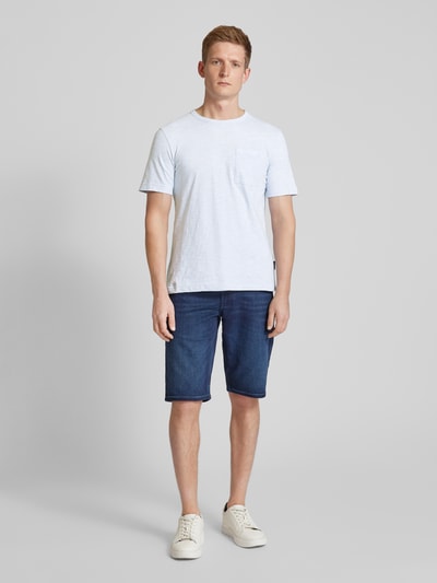 Tom Tailor T-Shirt mit Brusttasche Hellblau 1