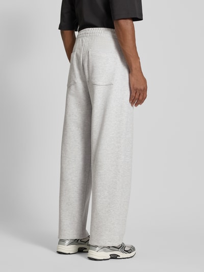 JAKE*S STUDIO MEN Wide Fit Sweatpants mit elastischem Bund Hellgrau Melange 5