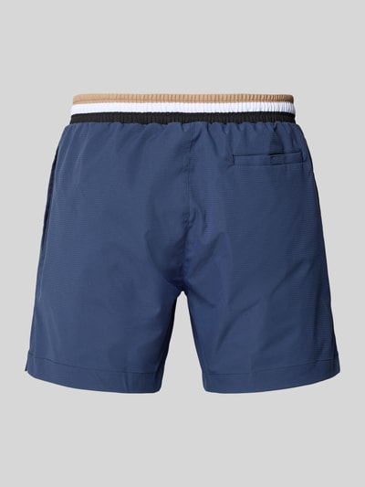 BOSS Zwembroek met labelopschrift model 'ATOLL' Marineblauw - 3