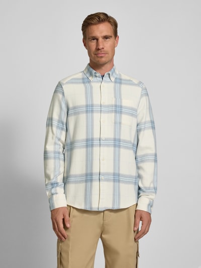 Drykorn Slim Fit Freizeithemd mit Button-Down-Kragen Modell 'LIET' Blau 4