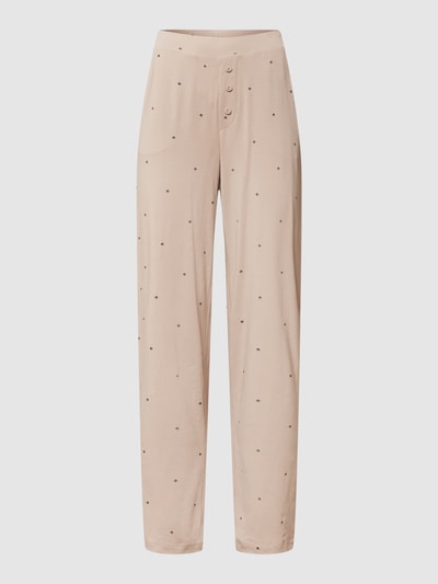 Esprit Pyjamabroek met all-over motief Beige - 2