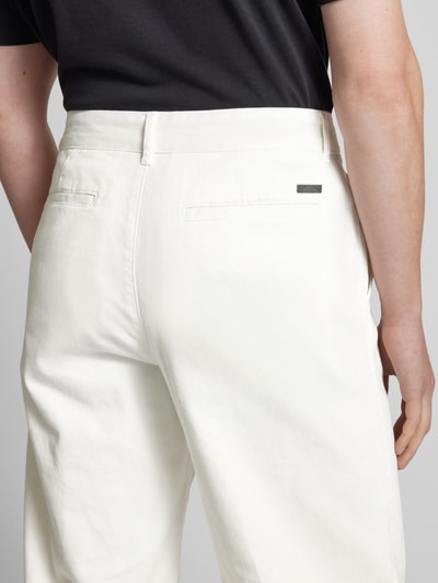 ARMANI EXCHANGE Stoffhose mit französischen Eingrifftaschen Modell 'PANTALONI' Weiss 3