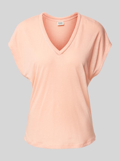 Scotch & Soda T-Shirt mit V-Ausschnitt Apricot 2