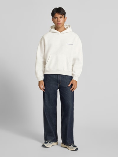 ANOTHER COTTON LAB Relaxed Fit Hoodie aus Baumwoll-Mix Modell 'Sunday' Mittelgrau 1
