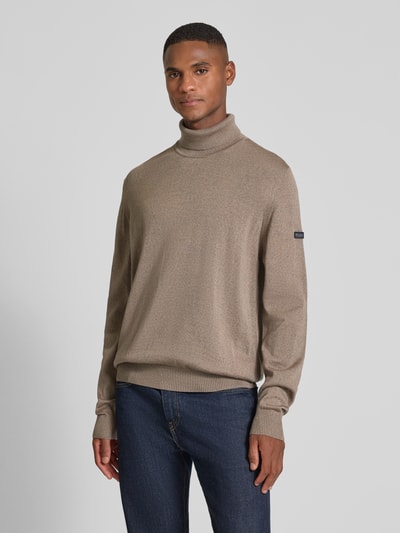 MAERZ Muenchen Strickpullover aus Merinowolle Hellgrau 4