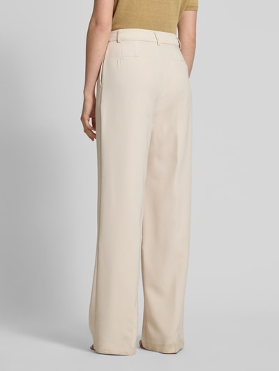 GUIDO MARIA KRETSCHMER WOMAN Stoffen broek met paspelzakken, model 'JANA' Beige - 5