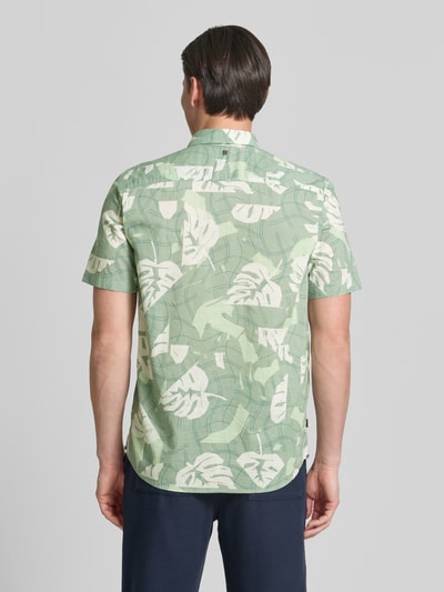PME Legend Slim Fit Freizeithemd im Allover-Look mit Kentkragen Hellgruen 5