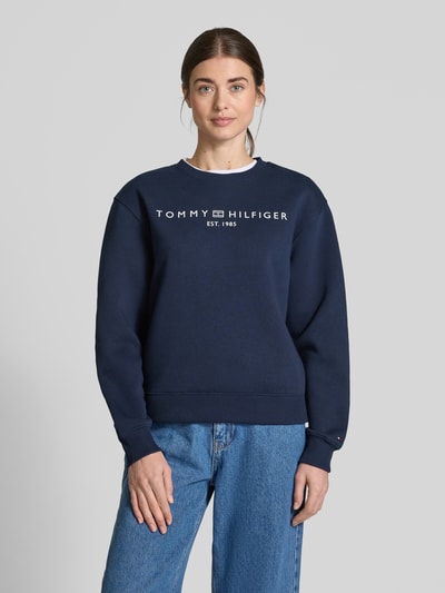 Tommy Hilfiger Sweatshirt van katoenmix Marineblauw - 4