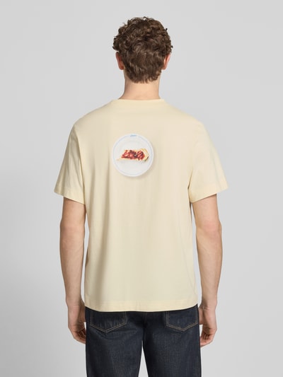 Selected Homme Oversized T-Shirt aus reiner Baumwolle Modell 'ELIAS' Hellgelb 5