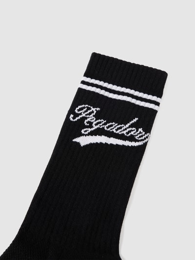 Pegador Socken mit Label-Print Black 2