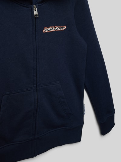 Jack & Jones Sweatjacke mit Label-Print Modell 'VESTERBRO NEWTON' Marine 2