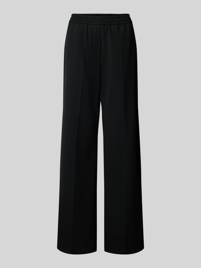Weekend Max Mara Regular fit broek met scheerwol, model 'PETRA' Zwart - 2