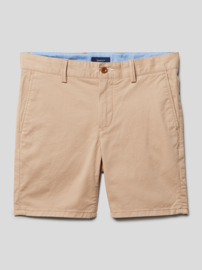 Gant Korte broek met Franse steekzakken Beige - 1