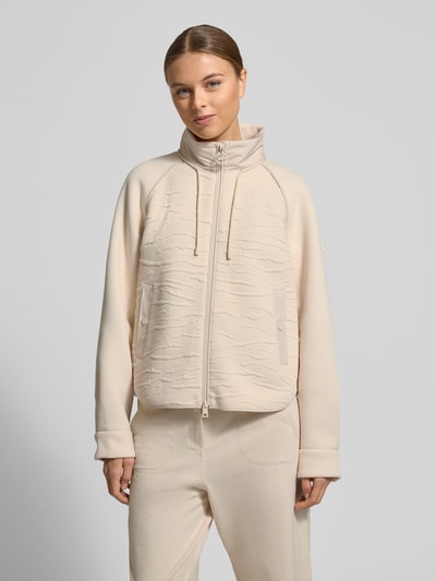 Marc Cain Trainingsjack met opstaande kraag Zand - 4