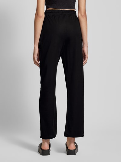 Only Spodnie materiałowe z szeroką nogawką i elastycznym pasem model ‘JANY’ Czarny 5