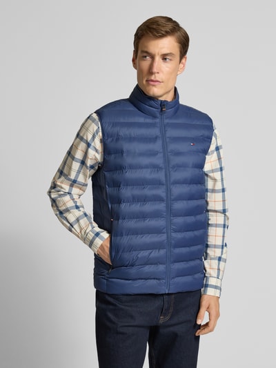 Tommy Hilfiger Regular Fit Steppweste mit Logo-Stitching Hellblau 4