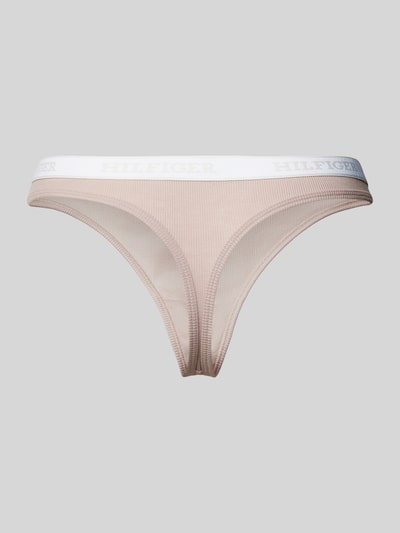 TOMMY HILFIGER String mit elastischem Logo-Bund Rosa 3