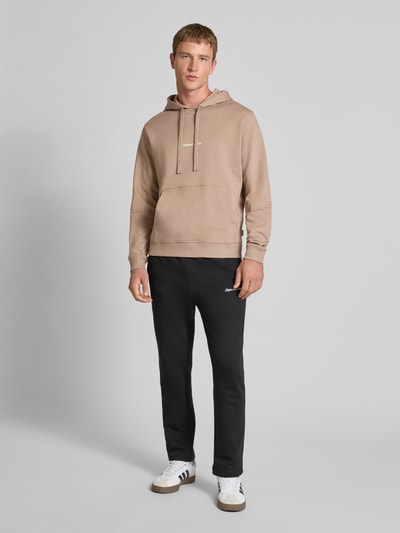 Jack & Jones Hoodie mit Känguru-Tasche und Label-Stitching Beige 1