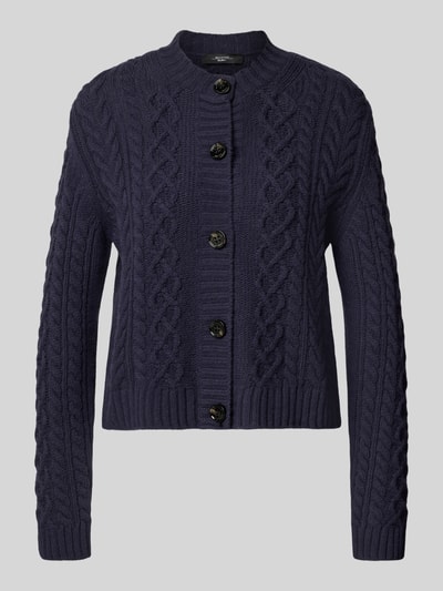Weekend Max Mara Regular fit gebreid jack van zuivere wol, model 'ABITO' Marineblauw - 2