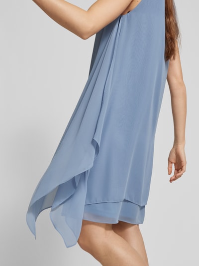 Vera Mont Knielanges Cocktailkleid mit Knotendetail Hellblau 3