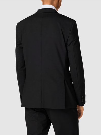 BOSS Slim Fit Anzug aus Schurwolle Modell 'Huge' Schwarz 5