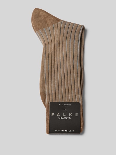 Falke Socken in Two-Tone-Machart Modell 'SHADOW' Hellbraun 3