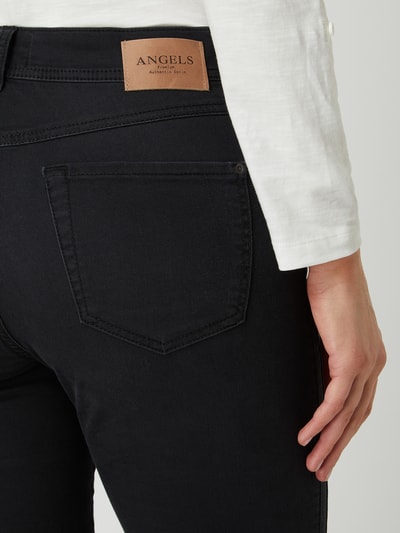 Angels Korte jeans met stretch, model 'Ornella' Zwart - 3