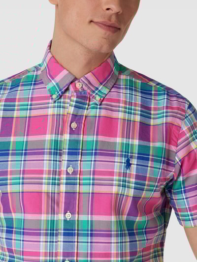 Polo Ralph Lauren Custom fit vrijetijdsoverhemd met logostitching Roze - 3