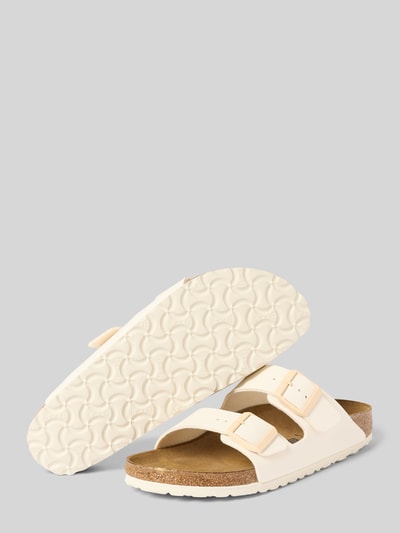 Birkenstock Slides mit Dornschließen Modell 'Arizona' Beige 4