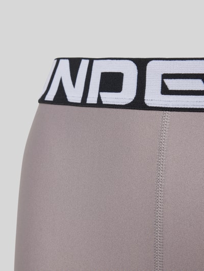 Under Armour Legginsy z nadrukiem z logo Szarobrązowy 2