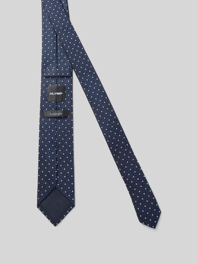 OLYMP Seidenkrawatte mit Strukturmuster Marine 2
