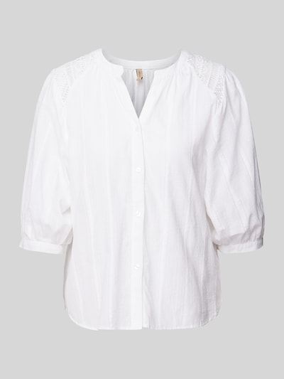 Soyaconcept Blouse met gehaakt kant, model 'Edona' Wit - 2