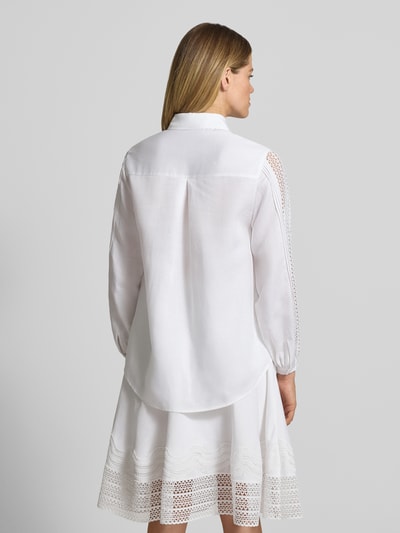 BOSS Relaxed Fit Hemdbluse aus Lyocell-Leinen-Mix Modell 'BADORA' Weiss 5