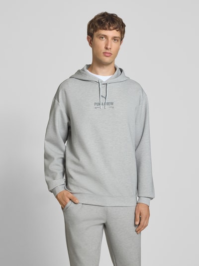 PUMA Performance Hoodie mit Logo Hellgrau Melange 4