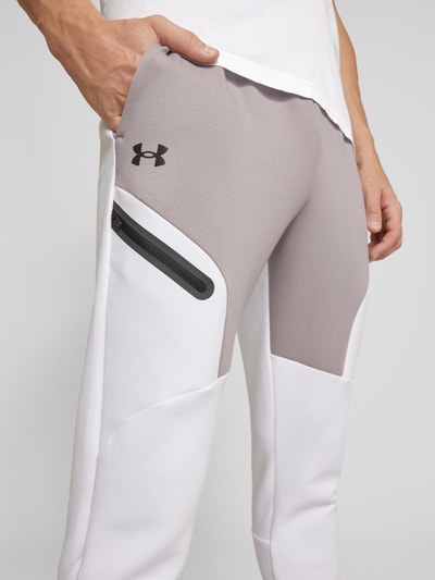 Under Armour Sweatpants mit Label-Print Hellgrau 3