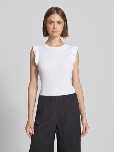 Marc O'Polo Denim Slim fit top van katoenmix Wit - 4