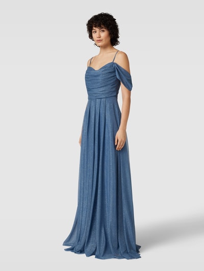 TROYDEN COLLECTION Abendkleid mit Raffungen Ocean 1