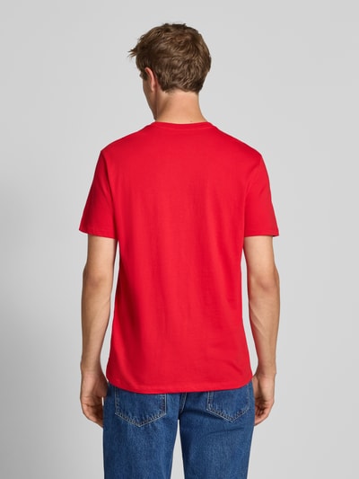 Calvin Klein Jeans T-shirt met labelprint Rood - 5
