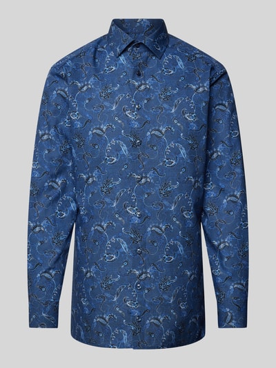 OLYMP Modern Fit Business-Hemd mit Paisley-Muster Modell 'GLOBAL KENT' Marine 2