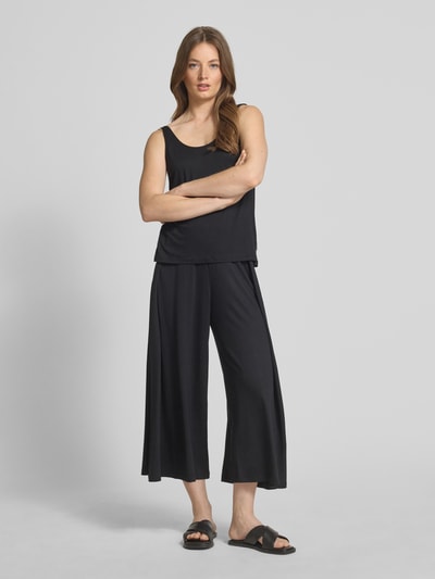 Armedangels Relaxed Fit Weite Hose aus Viskose-Elasthan-Mix Black 1